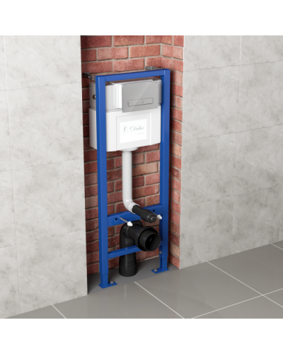 Система инсталляции для подвесных унитазов Delice Aura комплект 4 в 1 с клавишей DLR000004