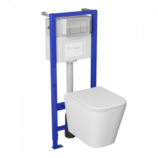 Система инсталляции для подвесных унитазов Delice Nimb комплект 4 в 1 с клавишей DLR000002