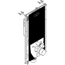 Инсталляция Bocchi Target T02-2113S60 для подвесного/напольного унитаза с Черной клавишей смыва