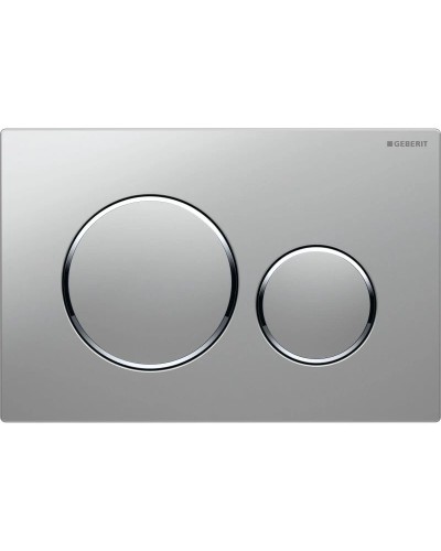 Смывная клавиша Geberit Sigma20 матовый хром/глянцевый хром/матовый хром для двойного смыва 115.882.KN.1