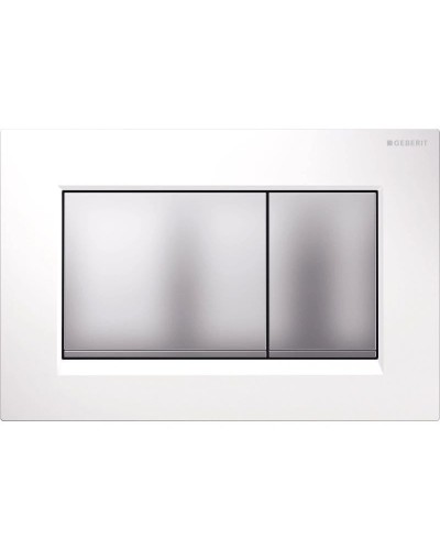 Смывная клавиша Geberit Sigma30 белый/матовый хром/матовый хром для двойного смыва 115.883.KL.1