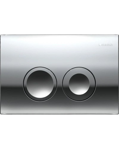 Смывная клавиша Geberit Delta21 глянцевый хром для двойного смыва 115.125.21.1