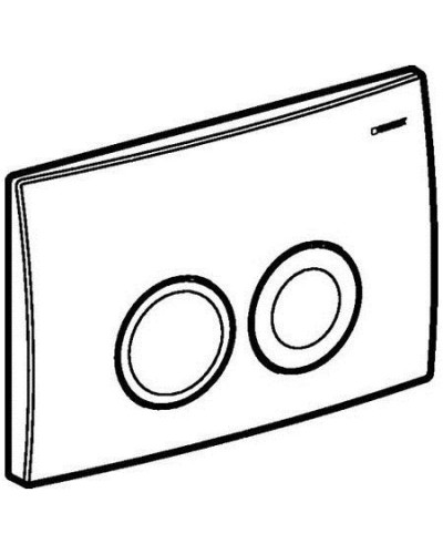 Смывная клавиша Geberit Delta21 глянцевый хром для двойного смыва 115.125.21.1