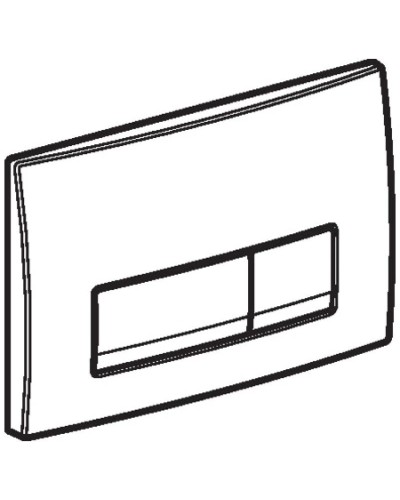 Смывная клавиша Geberit Delta51 глянцевый хром для двойного смыва 115.105.21.1