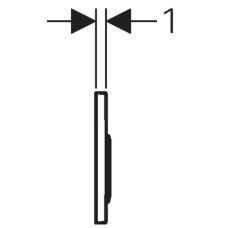 Смывная клавиша Geberit Omega20 белый/позолота/белый для двойного смыва 115.085.KK.1