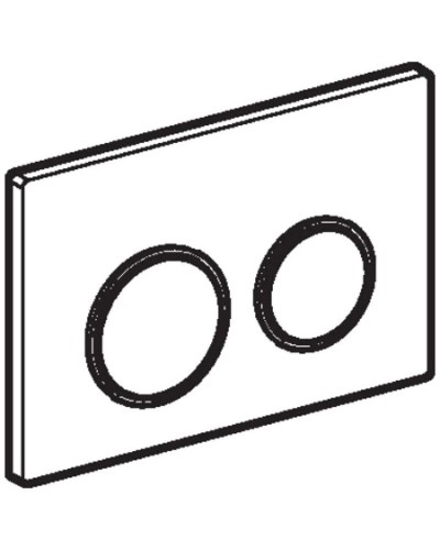 Смывная клавиша Geberit Omega20 белый/матовый хром/матовый хром для двойного смыва 115.085.KL.1