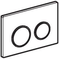 Смывная клавиша Geberit Omega20 матовый хром/глянцевый хром/матовый хром для двойного смыва 115.085.KN.1