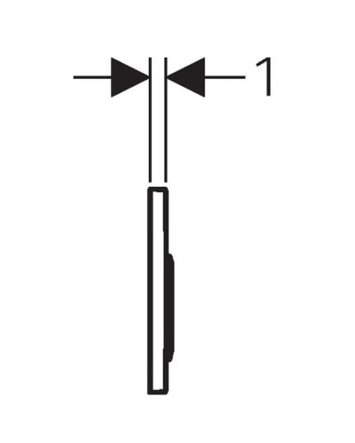 Смывная клавиша Geberit Omega20 матовый хром/глянцевый хром/матовый хром для двойного смыва 115.085.KN.1