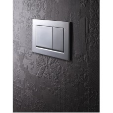 Смывная клавиша Geberit Omega30 матовый хром/глянцевый хром/матовый хром для двойного смыва 115.080.KN.1