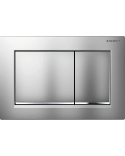 Смывная клавиша Geberit Omega30 матовый хром/глянцевый хром/матовый хром для двойного смыва 115.080.KN.1
