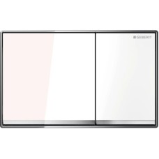 Смывная клавиша Geberit Omega60 белое стекло для двойного смыва 115.081.SI.1