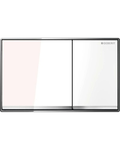 Смывная клавиша Geberit Omega60 белое стекло для двойного смыва 115.081.SI.1