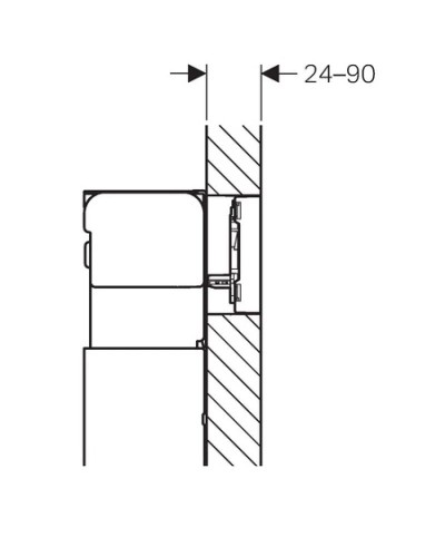 Смывная клавиша Geberit Omega60 белое стекло для двойного смыва 115.081.SI.1