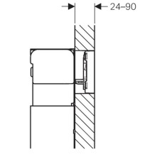 Смывная клавиша Geberit Omega60 полированный хром для двойного смыва 115.081.GH.1