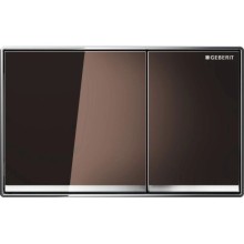 Смывная клавиша Geberit Omega60 стекло цвета умбры для двойного смыва 115.081.SQ.1