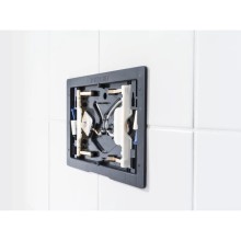 Смывная клавиша Geberit Sigma70 нержавеющая сталь потертая для двойного смыва, для бачков Sigma 12 см 115.620.FW.1