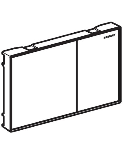 Смывная клавиша Geberit Sigma60 черное стекло для двойного смыва 115.640.SJ.1