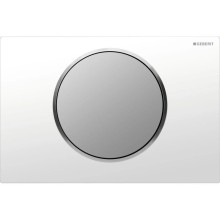 Смывная клавиша Geberit Sigma10 белый/матовый хром/матовый хром для одинарного смыва 115.758.KL.5