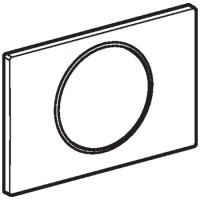 Смывная клавиша Geberit Sigma10 белый/матовый хром/матовый хром для одинарного смыва 115.758.KL.5