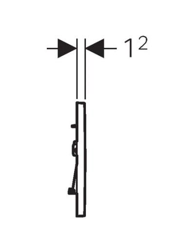 Смывная клавиша Geberit Sigma30 белый/матовый хром/матовый хром для двойного смыва 115.883.KL.1