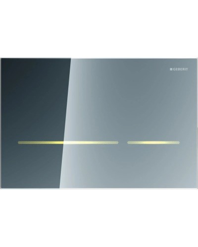 Смывная клавиша Geberit Sigma80 зеркальное стекло,питание от сети, для двойного смыва, бесконтактная 116.090.SM.1