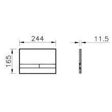 Смывная клавиша Vitra Select глянцевый хром 740-1121