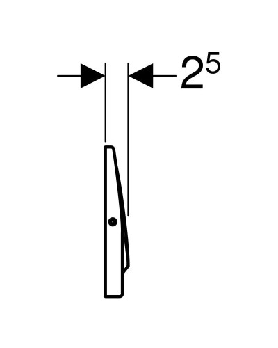 Смывная клавиша Geberit Mambo нержавеющая сталь матированная115.751.00.1