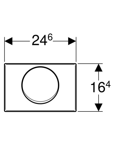 Смывная клавиша Geberit Mambo нержавеющая сталь матированная115.751.00.1