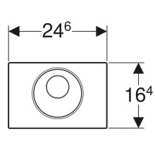 Смывная клавиша Geberit Sigma10, питание от сети, автоматический / бесконтактный / ручной смыв 115.890.SN.5