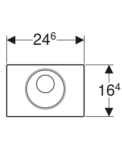 Смывная клавиша Geberit Sigma10, питание от сети, автоматический / бесконтактный / ручной смыв 115.890.SN.5