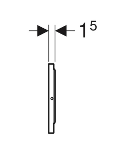 Смывная клавиша Geberit Sigma10, питание от сети, автоматический / бесконтактный / ручной смыв 115.890.SN.5