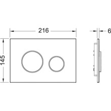 Смывная клавиша Tece TECEloop белый/глянцевый хром 9240627