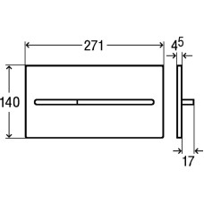 Смывная клавиша модель 8354.1 Viega Visign for More 104 глянцевый хром 598457