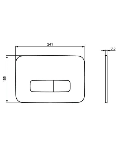 Смывная клавиша Ideal Standard Oleas M3 черный R0123A6
