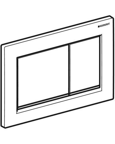Смывная клавиша Geberit Omega30 матовый хром/глянцевый хром/матовый хром 115.080.JQ.1