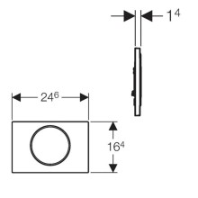 Смывная клавиша Geberit Sigma10 черный матовый/глянцевый хром/черный матовый 115.758.14.5
