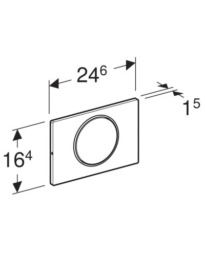 Смывная клавиша Geberit Sigma10 матовый хром/глянцевый хром/матовый хром 115.758.JQ.5