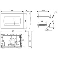 Смывная клавиша Roca Active 52B белый 8901150B0