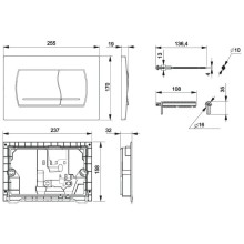 Смывная клавиша Roca Active 52B матовый хром 8901150B2