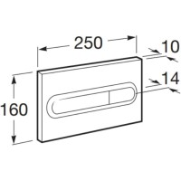 Кнопка смыва хром Roca Duplo 7.8900.9.500.1