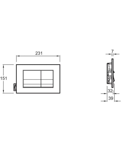 Кнопка смыва золотой Jacob Delafon E20858-BGG