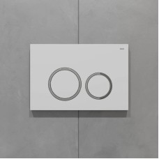 Смывная клавиша IDDIS Unifix белый матовый/глянцевый хром/белый матовый UNI03WCi77