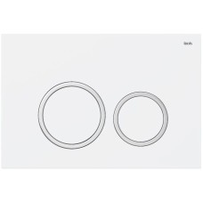 Смывная клавиша IDDIS Unifix белый матовый/глянцевый хром/белый матовый UNI03WCi77