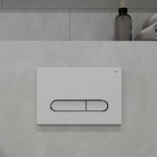 Смывная клавиша IDDIS Unifix белый матовый/глянцевый хром/белый матовый UNI01WCi77