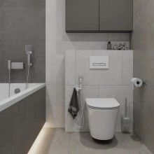 Смывная клавиша IDDIS Unifix белый матовый/глянцевый хром/белый матовый UNI01WCi77