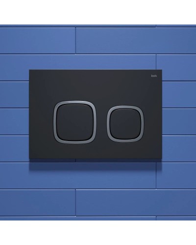 Смывная клавиша IDDIS Unifix черный матовый/глянцевый хром/черный матовый UNI04BCi77