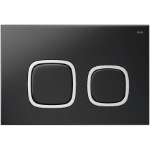 Смывная клавиша IDDIS Unifix черный матовый/глянцевый хром/черный матовый UNI04BCi77