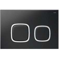 Смывная клавиша IDDIS Unifix черный матовый/глянцевый хром/черный матовый UNI04BCi77