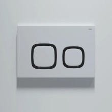 Смывная клавиша IDDIS Unifix белый матовый/черный матовый/белый матовый UNI04WBi77