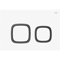 Смывная клавиша IDDIS Unifix белый матовый/черный матовый/белый матовый UNI04WBi77